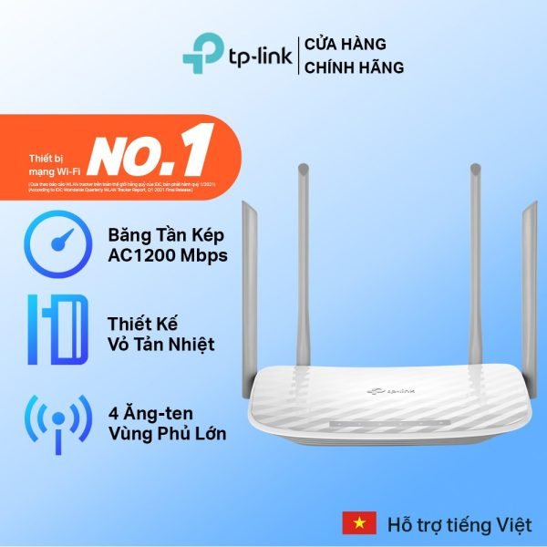 Bộ Phát Wi-Fi TP-Link Archer C50 Chuẩn AC 1200Mbps